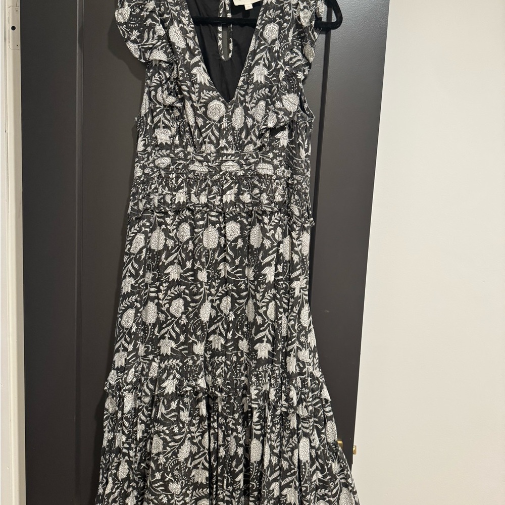 Cleobella Black and White Sleeveless Maxi Dress